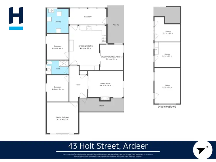 Floorplan of Homely house listing, 43 Holt Street, Ardeer VIC 3022