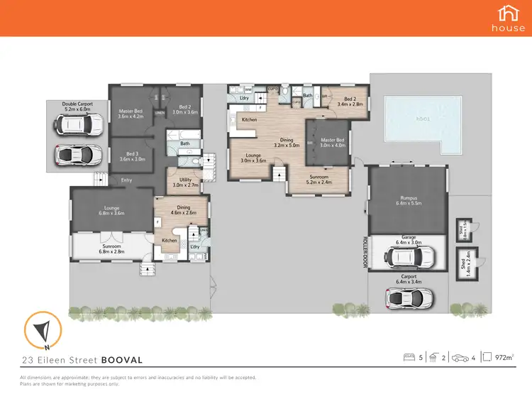 Floorplan of Homely house listing, 1 &2/23 Eileen Street, Booval QLD 4304