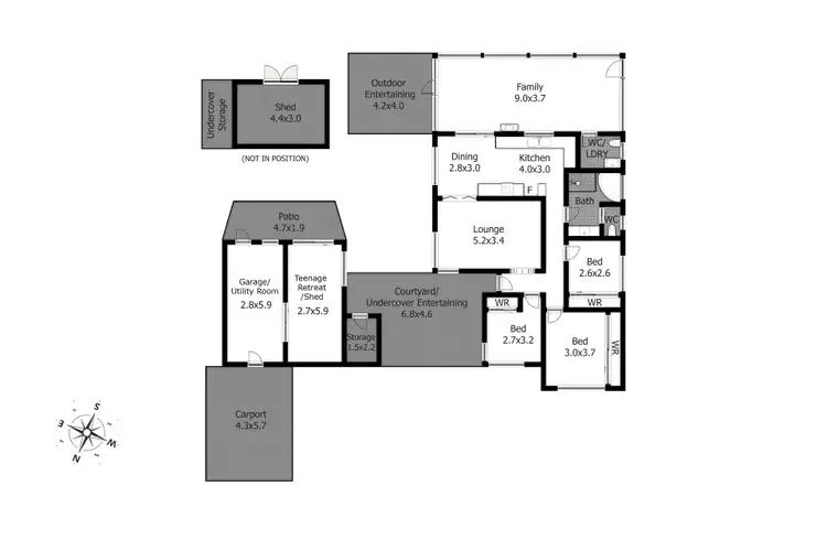 Floorplan of Homely house listing, 2 Tornado Crescent, Cranebrook NSW 2749