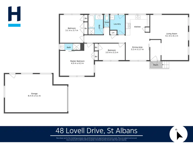 Floorplan of Homely house listing, 48 Lovell Drive, St Albans VIC 3021