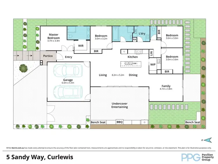 Floorplan of Homely house listing, 5 Sandy Way, Curlewis VIC 3222