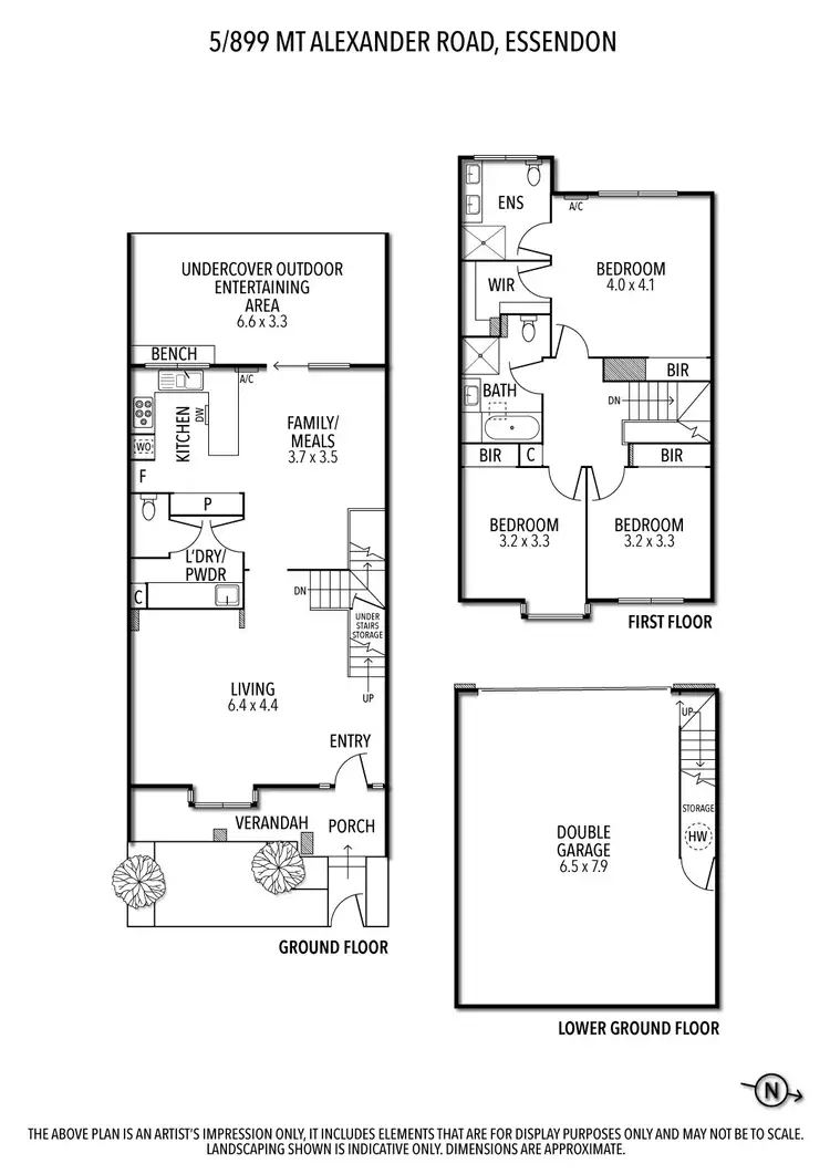 Floorplan of Homely townhouse listing, 5/899 Mt Alexander Road, Essendon VIC 3040