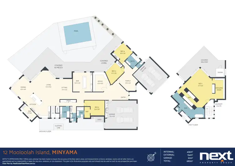 Floorplan of Homely house listing, 12 Mooloolah Island, Minyama QLD 4575