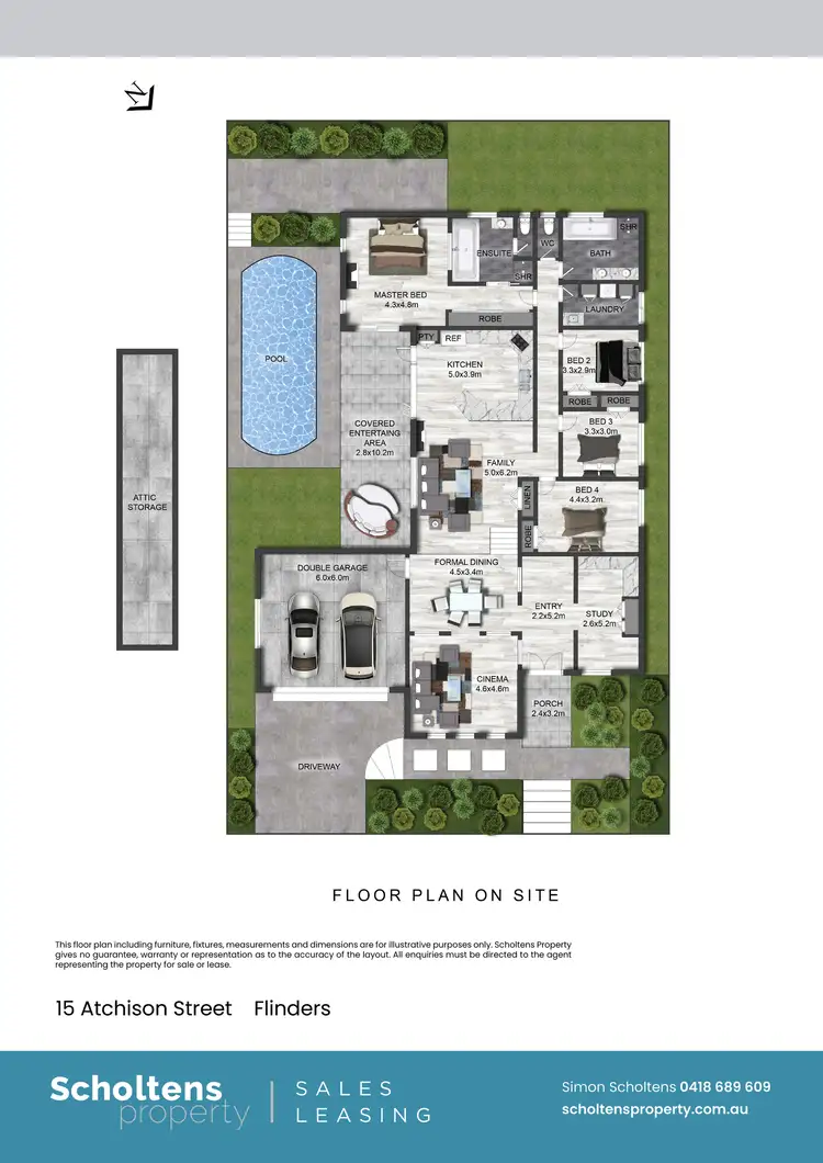 Floorplan of Homely house listing, 15 Atchison Street, Flinders NSW 2529