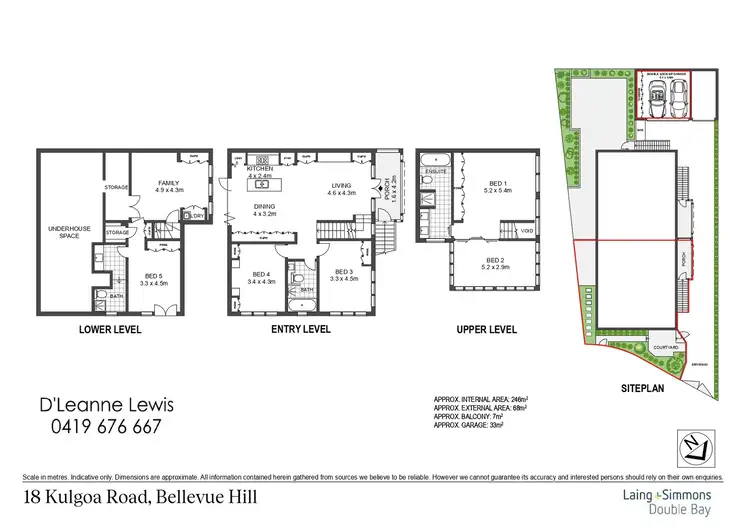Floorplan of Homely house listing, 18 Kulgoa Road, Bellevue Hill NSW 2023