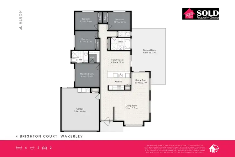 Floorplan of Homely house listing, 4 Brighton Court, Wakerley QLD 4154