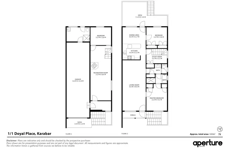 Floorplan of Homely unit listing, 1/1 Doyle Place, Karabar NSW 2620
