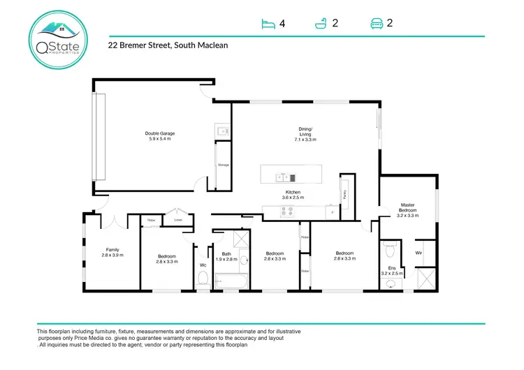 Floorplan of Homely house listing, 22 Bremer Street, South Maclean QLD 4280