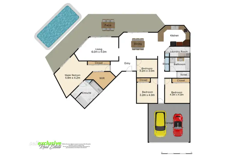 Floorplan of Homely house listing, 58 Jacaranda Drive, Bongaree QLD 4507