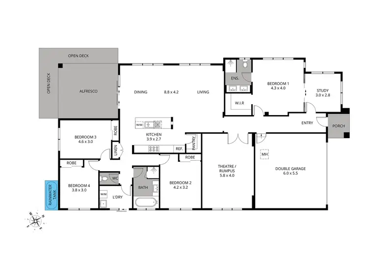 Floorplan of Homely house listing, 55 Honeybee Crescent, Calderwood NSW 2527