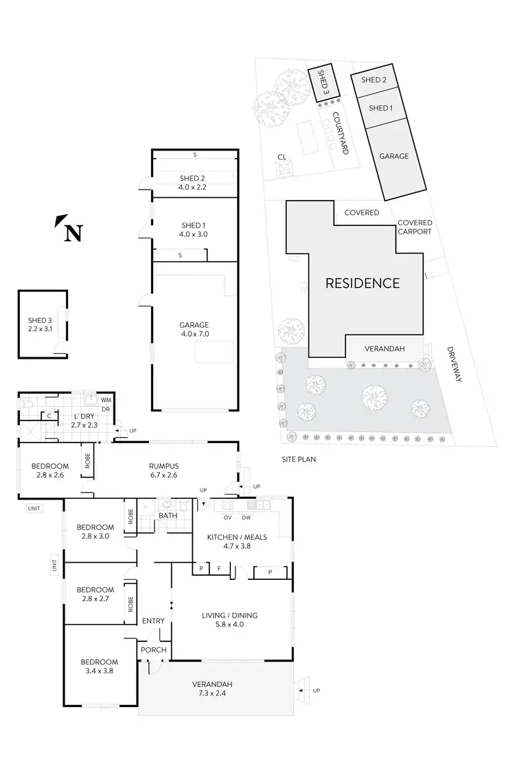Floorplan of Homely house listing, 42 Westmere Crescent, Coolaroo VIC 3048