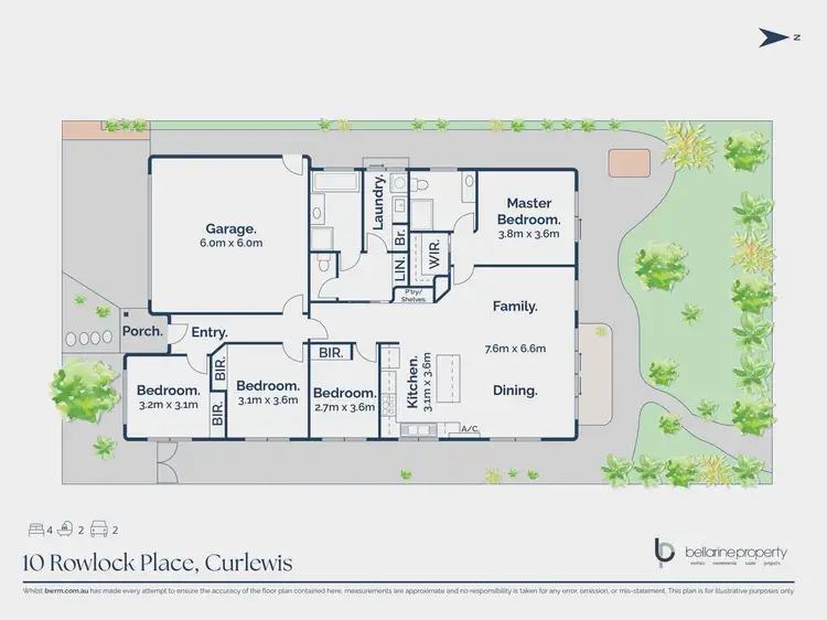 Floorplan of Homely house listing, 10 Rowlock Place, Curlewis VIC 3222