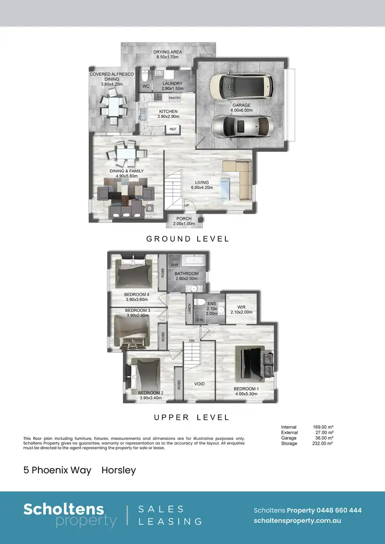 Floorplan of Homely house listing, 5 Phoenix Way, Horsley NSW 2530