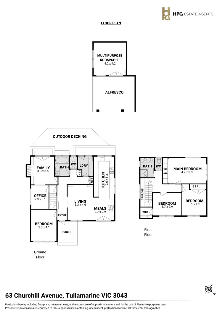 Floorplan of Homely house listing, 63 Churchill Avenue, Tullamarine VIC 3043