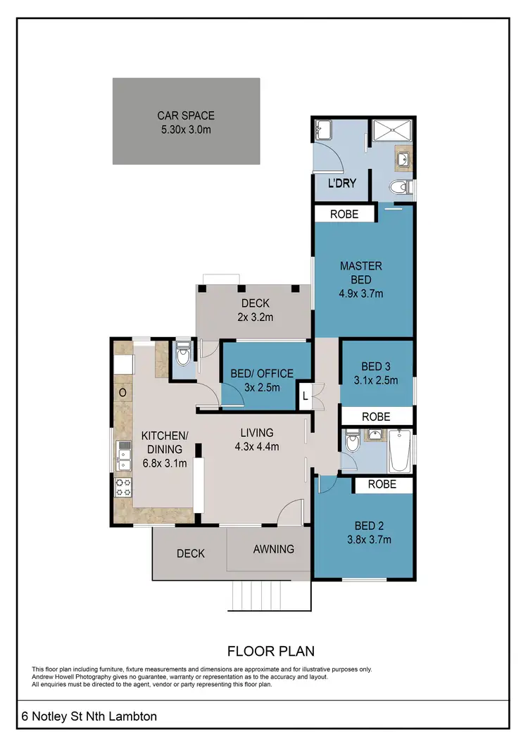 Floorplan of Homely house listing, 6 Notley Street, North Lambton NSW 2299