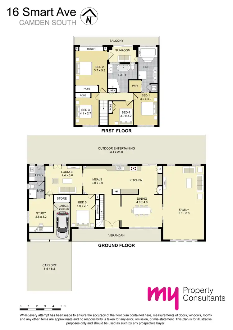 Floorplan of Homely house listing, 16 Smart Avenue, Camden South NSW 2570