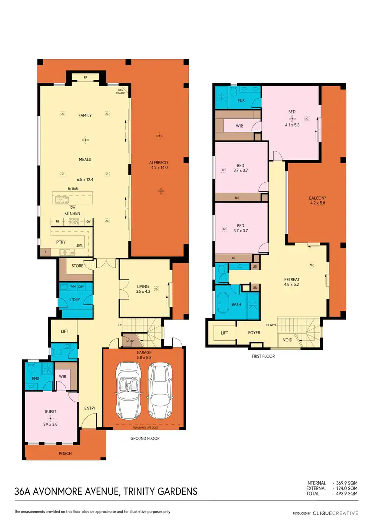 Floorplan of Homely house listing, 36A Avonmore Avenue, Trinity Gardens SA 5068
