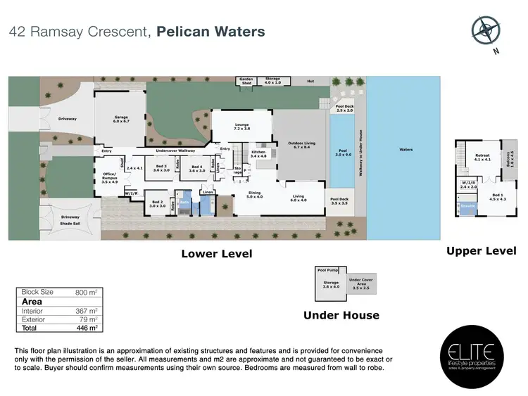 Floorplan of Homely house listing, 42 Ramsay Crescent, Pelican Waters QLD 4551