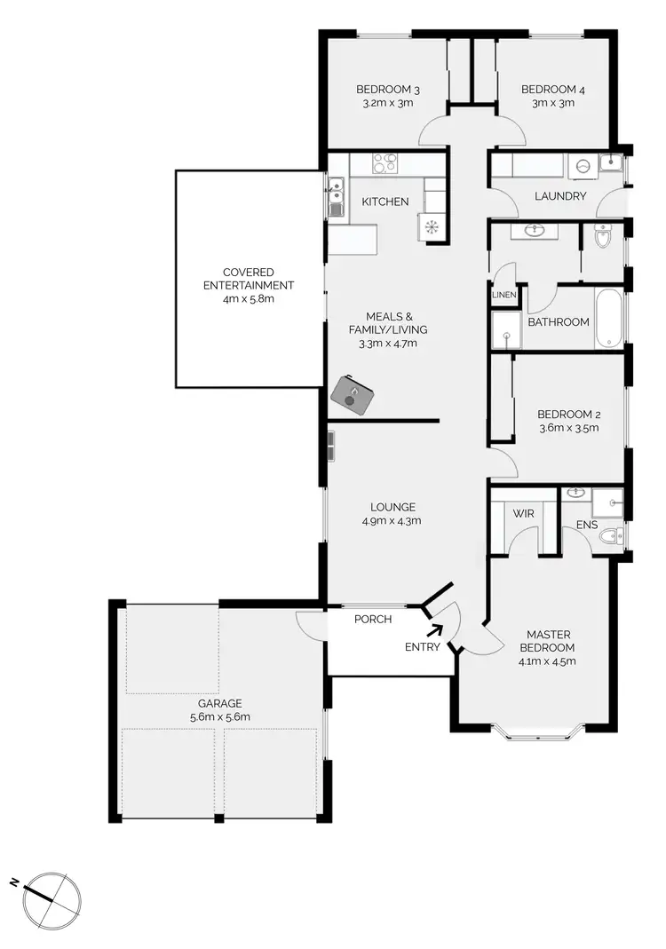 Floorplan of Homely house listing, 45 Sapphire Crescent, Kelso NSW 2795
