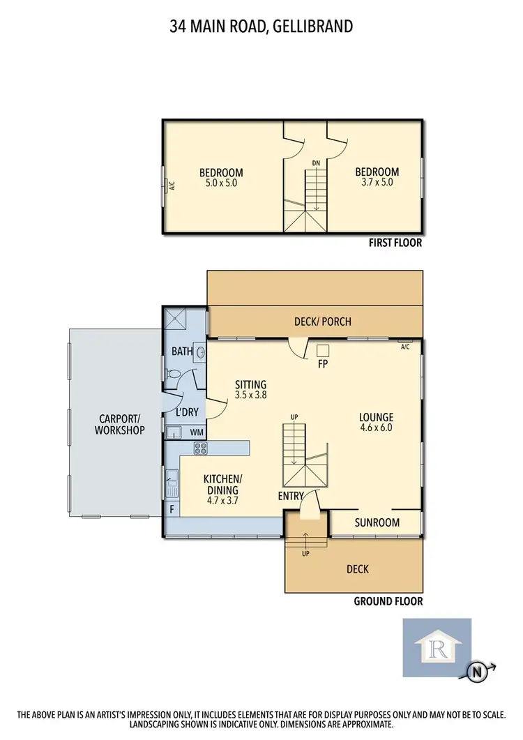 Floorplan of Homely house listing, 34 Main Road, Gellibrand VIC 3239