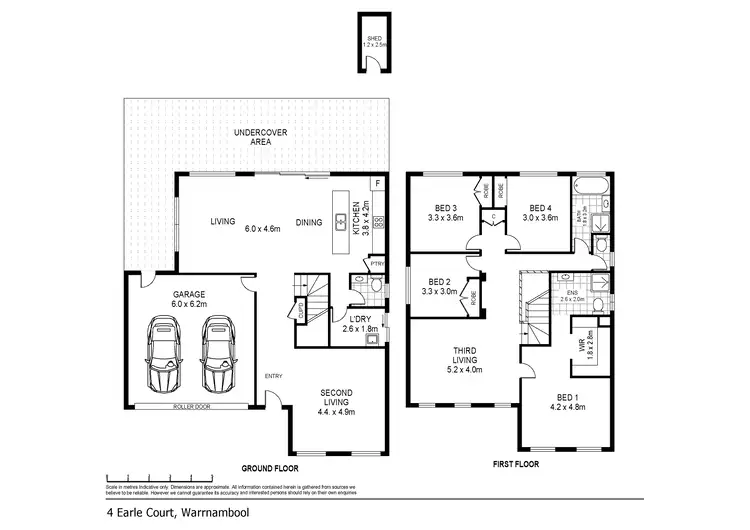 Floorplan of Homely house listing, 4 Earle Court, Warrnambool VIC 3280