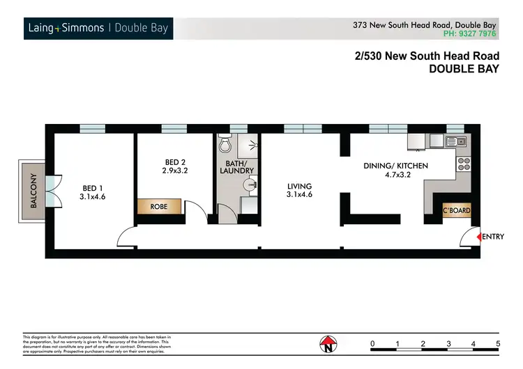 Floorplan of Homely apartment listing, 2/530 New South Head Road, Double Bay NSW 2028