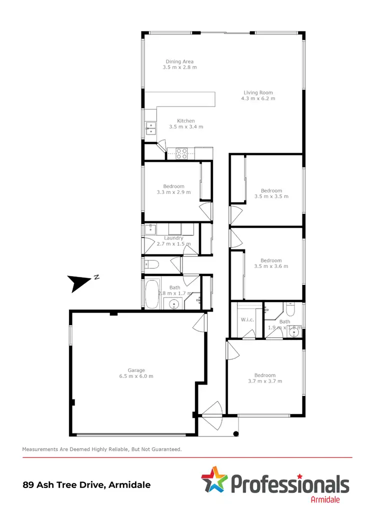 Floorplan of Homely house listing, 89 Ash Tree Drive, Armidale NSW 2350