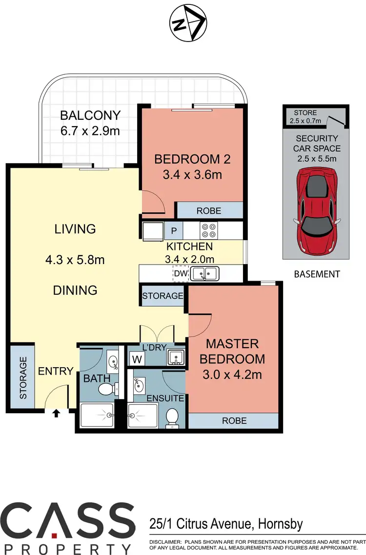 Floorplan of Homely apartment listing, 25/1 Citrus Avenue, Hornsby NSW 2077