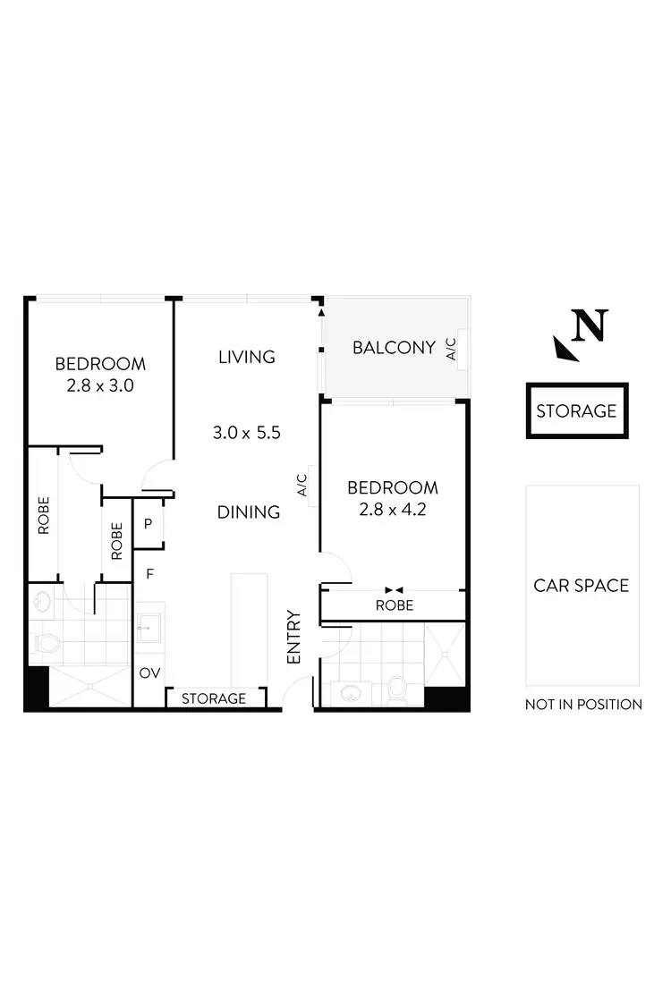 Floorplan of Homely apartment listing, 201/51 Homer Street, Moonee Ponds VIC 3039