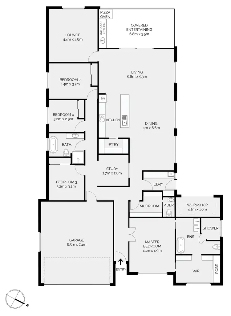 Floorplan of Homely house listing, 7 Gibsone Drive, Kelso NSW 2795
