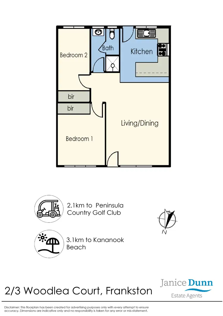Floorplan of Homely unit listing, 2/3 Woodlea Court, Frankston VIC 3199