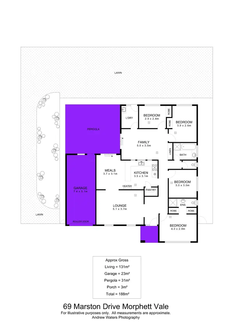 Floorplan of Homely house listing, 69 Marston Drive, Morphett Vale SA 5162
