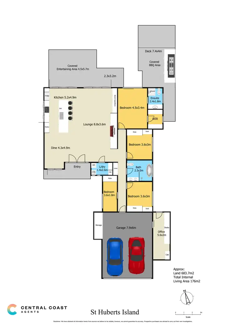 Floorplan of Homely house listing, 4 Marina View Parade, St Huberts Island NSW 2257