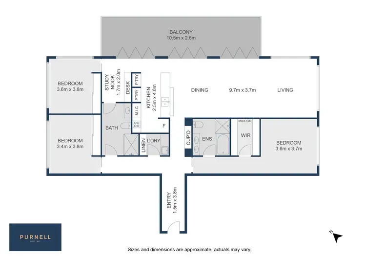 Floorplan of Homely apartment listing, 17/7 Sydney Avenue, Barton ACT 2600