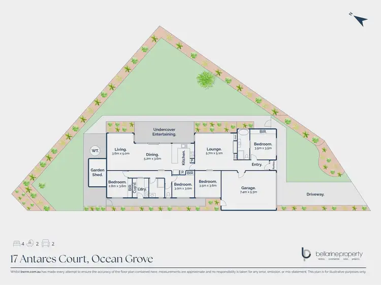 Floorplan of Homely house listing, 17 Antares Court, Ocean Grove VIC 3226