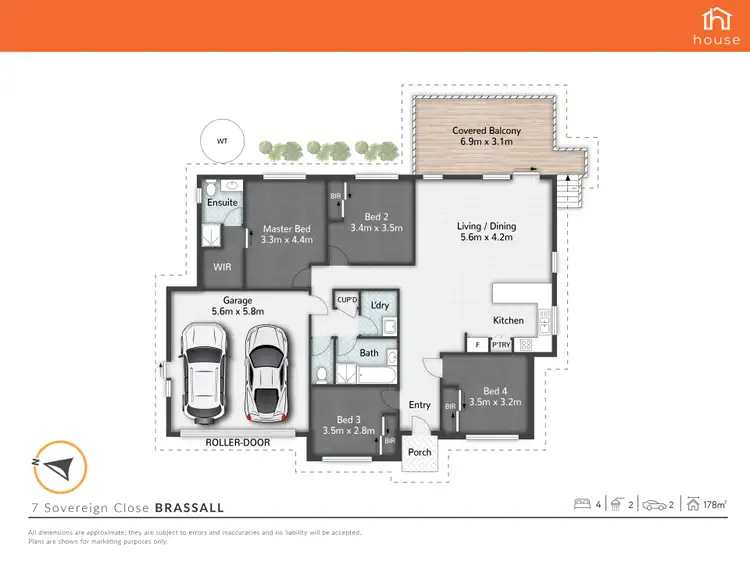 Floorplan of Homely house listing, 7 Sovereign Close, Brassall QLD 4305
