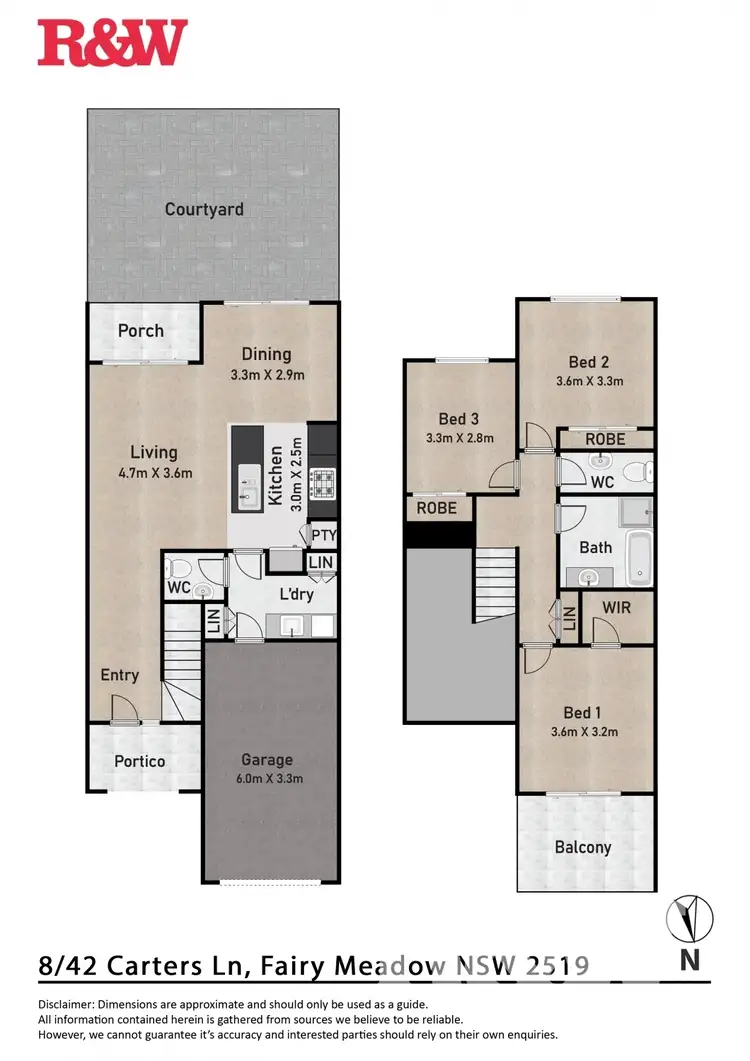 Floorplan of Homely townhouse listing, 8/42 Carters Lane, Fairy Meadow NSW 2519