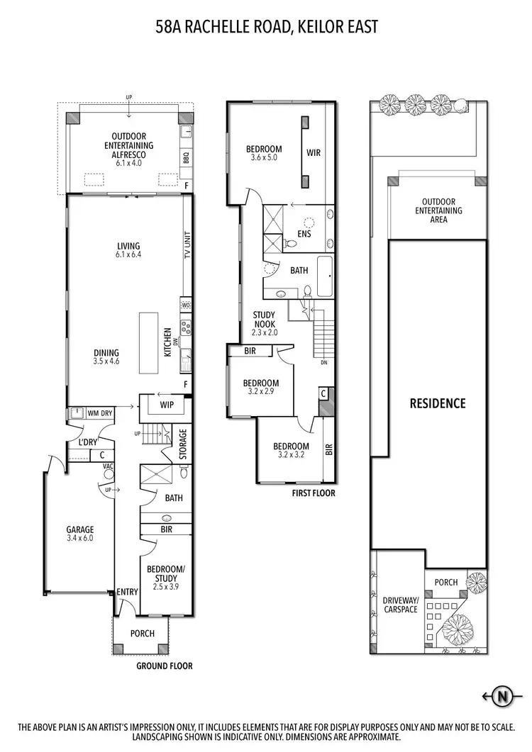 Floorplan of Homely house listing, 58A Rachelle Road, Keilor East VIC 3033