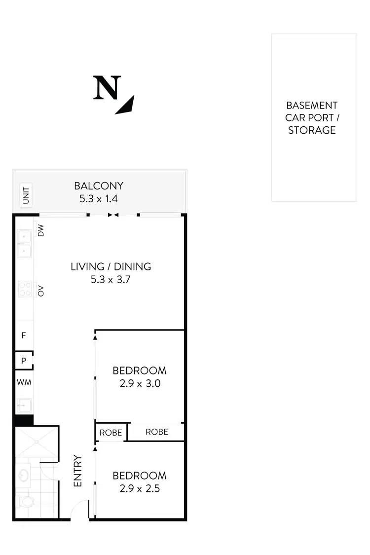 Floorplan of Homely apartment listing, 202/76 Keilor Road, Essendon North VIC 3041
