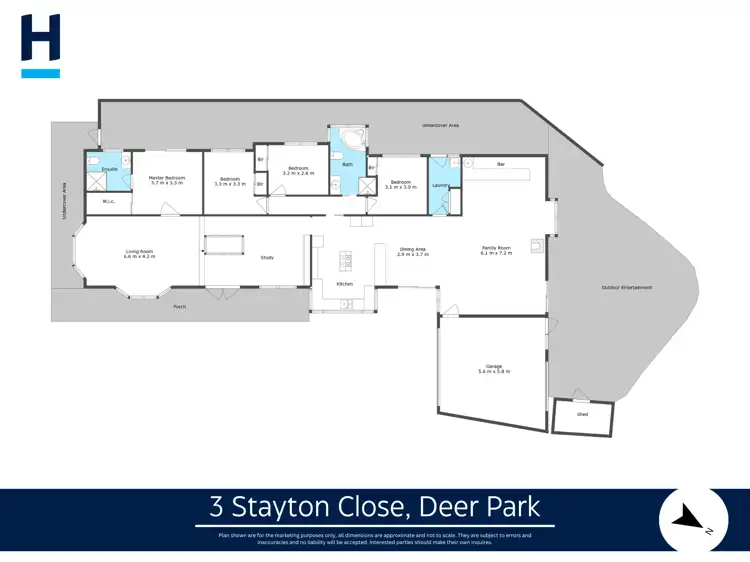 Floorplan of Homely house listing, 3 Stayton Close, Deer Park VIC 3023