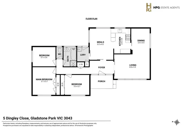 Floorplan of Homely house listing, 5 Dingley Close, Gladstone Park VIC 3043