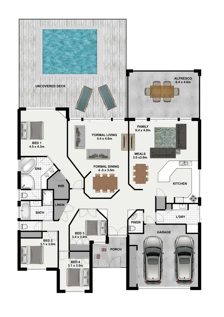 Floorplan of Homely house listing, 15 Gecko Crescent, Upper Coomera QLD 4209
