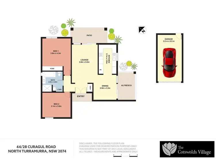 Floorplan of Homely retirement listing, U44/28 Curagul Road, North Turramurra NSW 2074
