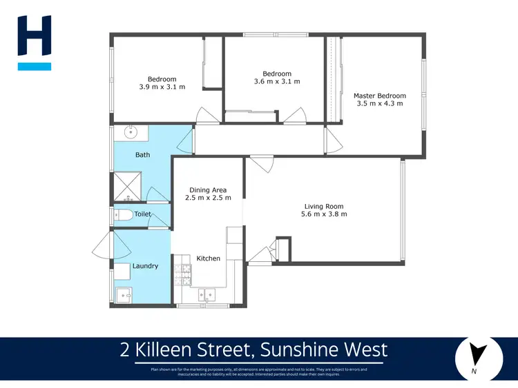 Floorplan of Homely house listing, 2 Killeen Street, Sunshine West VIC 3020