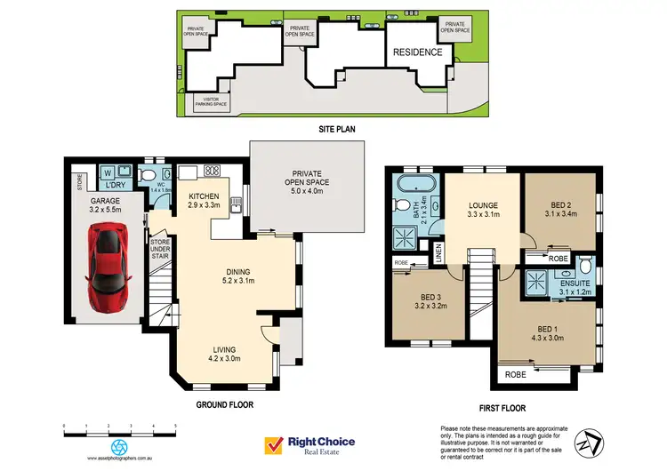 Floorplan of Homely townhouse listing, 1/74 Devonshire Crescent, Oak Flats NSW 2529