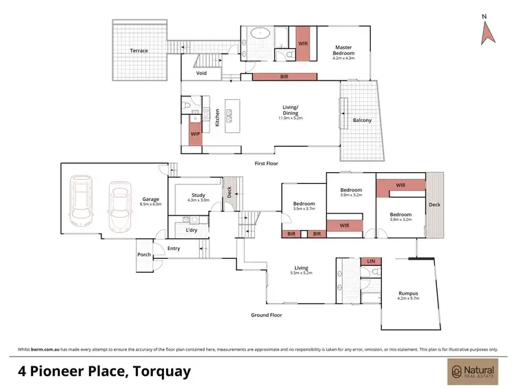 Floorplan of Homely house listing, 4 Pioneer Place, Torquay VIC 3228
