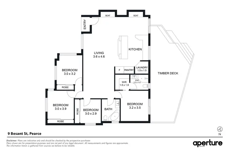 Floorplan of Homely house listing, 9 Besant Street, Pearce ACT 2607