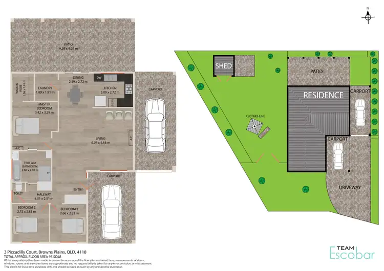 Floorplan of Homely house listing, 3 Piccadilly Court, Browns Plains QLD 4118