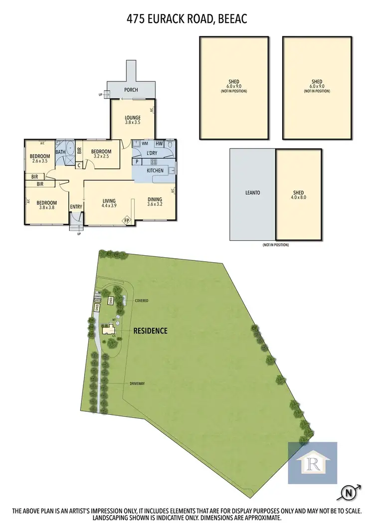 Floorplan of Homely rural property listing, 475 Eurack Road, Beeac VIC 3251