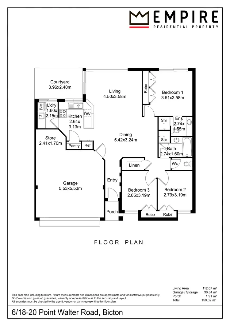 Floorplan of Homely house listing, 6/18-20 Point Walter Road, Bicton WA 6157